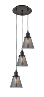 Franklin Restoration Three Light Pendant in Oil Rubbed Bronze (405|113F-3P-OB-G63)