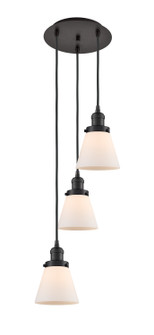 Franklin Restoration Three Light Pendant in Oil Rubbed Bronze (405|113F-3P-OB-G61)