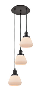 Franklin Restoration Three Light Pendant in Oil Rubbed Bronze (405|113F-3P-OB-G171)