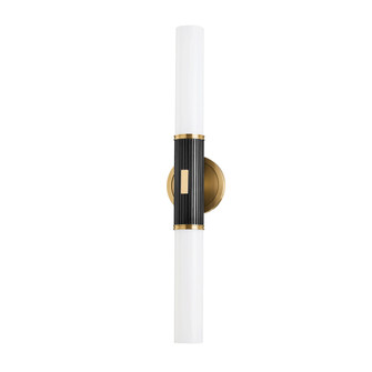 Crewe Two Light Wall Sconce in Aged Brass/Distressed Bronze (70|3626-ADB)