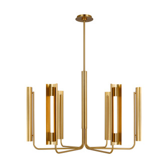 Carson LED Chandelier in Burnished Brass (454|KC1076BBS)