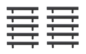 Dior Bar Pull Multipack (set of 10) in Matte Black (173|PL402-4-MB-10PK)