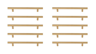 Quinn Bar Pull Multipack (set of 10) in Brass (173|PL400-6-BR-10PK)