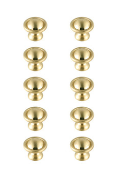 Kadea Knob Multipack (Set of 10) in Brushed Gold (173|KB2008-GD-10PK)