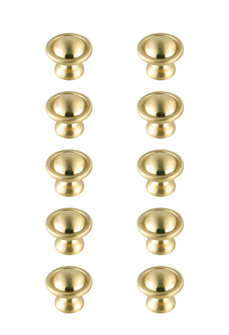 Kadea Knob Multipack (Set of 10) in Brushed Gold (173|KB2008-GD-10PK)