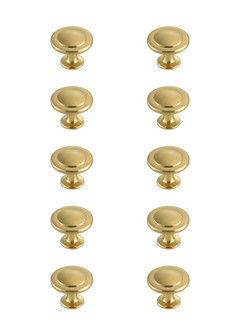 Logyn Knob Multipack (Set of 10) in Brushed Gold (173|KB2005-GD-10PK)