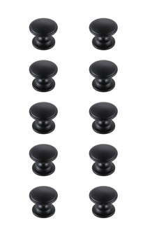Kaid Knob Multipack (Set of 10) in Matte Black (173|KB2004-MB-10PK)
