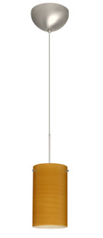 Stilo One Light Pendant in Satin Nickel (74|1XC-4404OK-LED-SN)