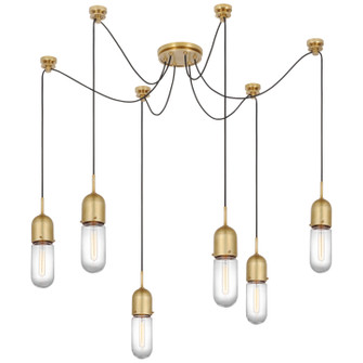 Junio LED Pendant in Hand-Rubbed Antique Brass (268|TOB 5645HAB-CG-6)