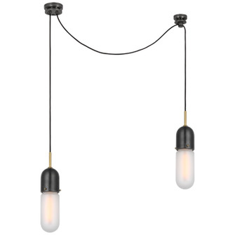 Junio LED Pendant in Bronze and Brass (268|TOB 5645BZ/HAB-FG-2)