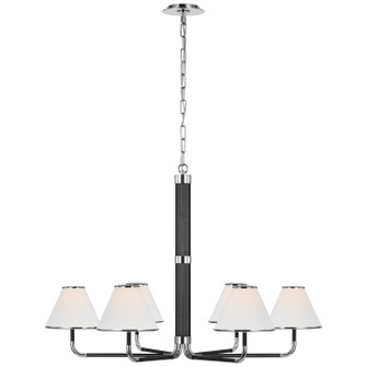 Rigby LED Chandelier in Polished Nickel and Ebony (268|MF 5056PN/EB-L)