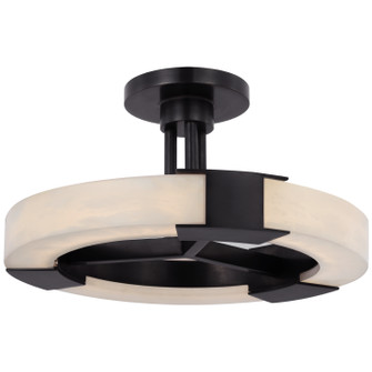 Covet LED Semi-Flush Mount in Bronze and Alabaster (268|KW 4142BZ/ALB)