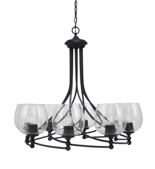 Capri Eight Light Chandelier in Matte Black (200|908-MB-4810)