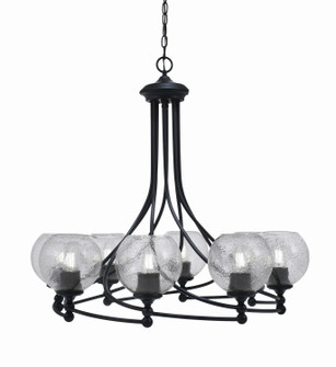 Capri Eight Light Chandelier in Matte Black (200|908-MB-4102)