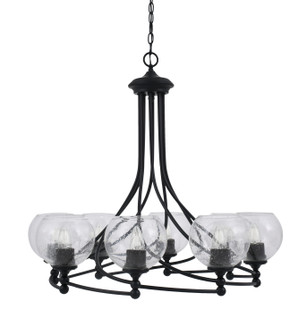 Capri Eight Light Chandelier in Matte Black (200|908-MB-4100)