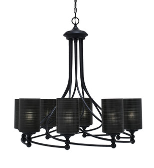 Capri Eight Light Chandelier in Matte Black (200|908-MB-4069)