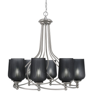 Capri Eight Light Chandelier in Brushed Nickel (200|908-BN-4252)