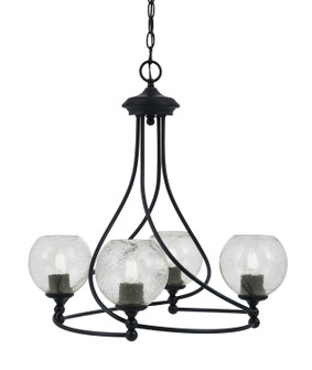 Capri Four Light Chandelier in Matte Black (200|904-MB-4102)