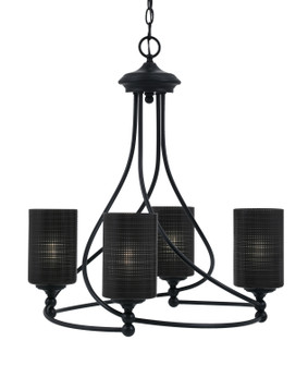 Capri Four Light Chandelier in Matte Black (200|904-MB-4069)