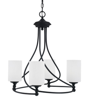 Capri Four Light Chandelier in Matte Black (200|904-MB-310)