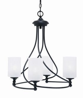 Capri Four Light Chandelier in Matte Black (200|904-MB-3001)