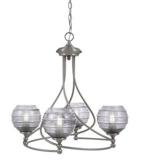 Capri Four Light Chandelier in Brushed Nickel (200|904-BN-5112)