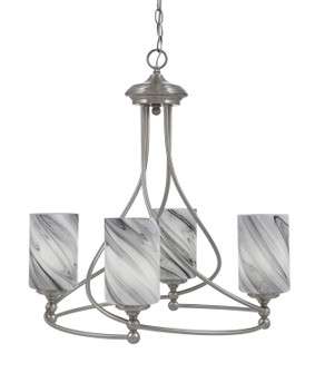 Capri Four Light Chandelier in Brushed Nickel (200|904-BN-3009)