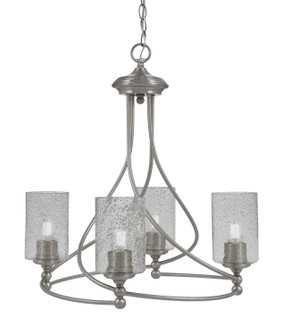 Capri Four Light Chandelier in Brushed Nickel (200|904-BN-3002)