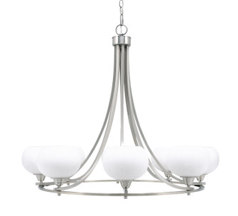 Paramount Eight Light Chandelier in Brushed Nickel (200|3408-BN-212)