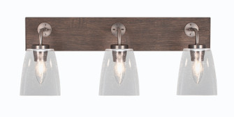 Oxbridge Three Light Bathroom Lighting in Graphite & Painted Distressed Wood-look (200|1773-GPDW-461)