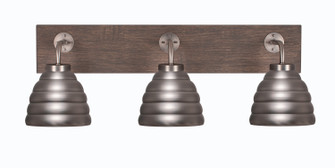 Oxbridge Three Light Bathroom Lighting in Graphite & Painted Distressed Wood-look (200|1773-GPDW-425-GP)