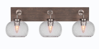 Oxbridge Three Light Bathroom Lighting in Graphite & Painted Distressed Wood-look (200|1773-GPDW-202)