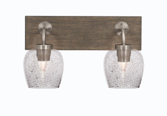 Oxbridge Two Light Bath Bar in Graphite & Painted Distressed Wood-look Metal (200|1772-GPDW-4812)
