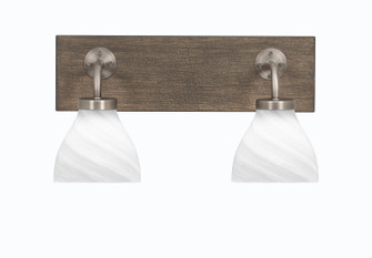 Oxbridge Two Light Bath Bar in Graphite & Painted Distressed Wood-look Metal (200|1772-GPDW-4761)