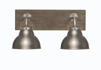 Oxbridge Two Light Bath Bar in Graphite & Painted Distressed Wood-look Metal (200|1772-GPDW-427-GP)