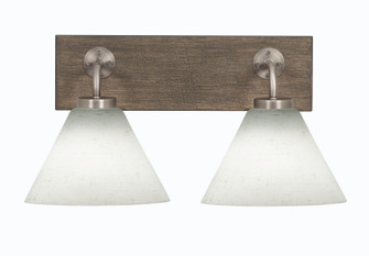 Oxbridge Two Light Bath Bar in Graphite & Painted Distressed Wood-look Metal (200|1772-GPDW-312)