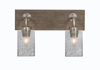 Oxbridge Two Light Bath Bar in Graphite & Painted Distressed Wood-look Metal (200|1772-GPDW-3002)