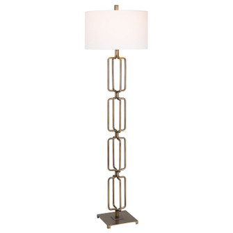 Link One Light Floor Lamp in Antique Brushed Gold (52|30148)