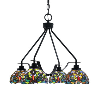 Odyssey Three Light Chandelier in Matte Black (200|2604-MB-9905)