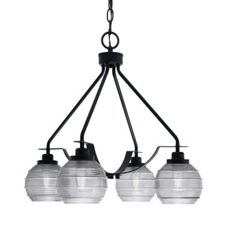 Odyssey Three Light Chandelier in Matte Black (200|2604-MB-5112)