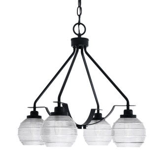 Odyssey Three Light Chandelier in Matte Black (200|2604-MB-5110)