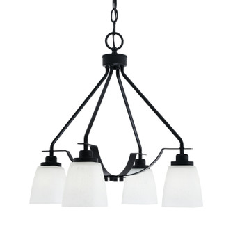 Odyssey Four Light Chandelier in Matte Black (200|2604-MB-460)