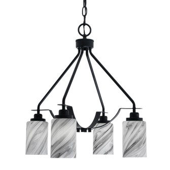 Odyssey Four Light Chandelier in Matte Black (200|2604-MB-3009)