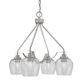 Odyssey Four Light Chandelier in Brushed Nickel (200|2604-BN-4812)