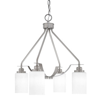 Odyssey Four Light Chandelier in Brushed Nickel (200|2604-BN-310)