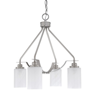 Odyssey Four Light Chandelier in Brushed Nickel (200|2604-BN-3001)