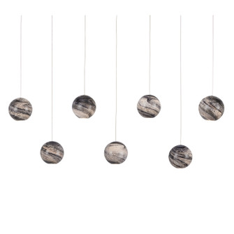 Palatino Seven Light Pendant in Earth with Speckles/Silver (142|9000-1068)