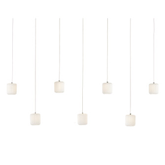 Dove Seven Light Pendant in White/Silver (142|9000-1060)