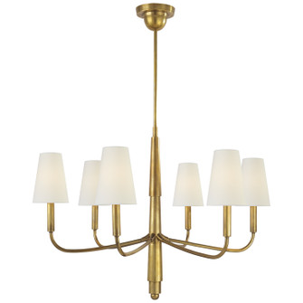 Farlane Six Light Chandelier in Hand-Rubbed Antique Brass (268|TOB 5018HAB-L)