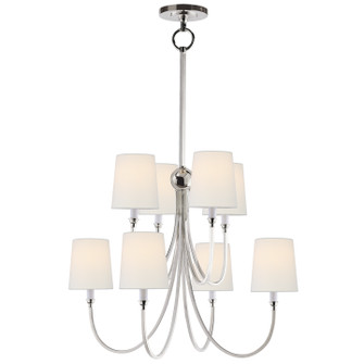 Reed Eight Light Chandelier in Polished Nickel (268|TOB 5010PN-L)